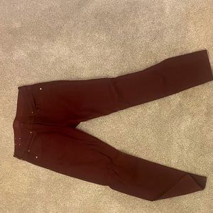 Hudson Byron Burgundy Jeans